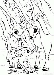 Abominable snowman coloring page from yeti & bigfoot category. Rudolph The Red Nosed Reindeer Coloring Pages With Mom And Dad Coloring4free Coloring4free Com
