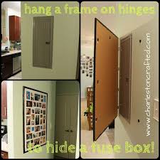 31 Creative Ways To Hide Eyesores Around Your Home Electrical Box Cover Cover Electrical Panel Breaker Box Cover