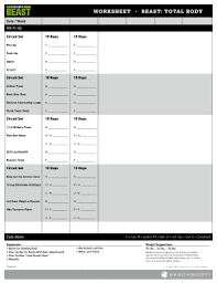 workout log templates forms fillable