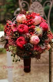 Roter Herbst Blumenstrauss Hochzeit Hochzeitsblumen Hochzeit Herbst