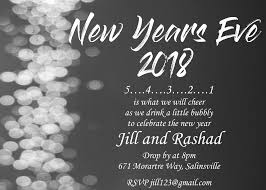 Black And White New Years Eve Party Invitations New Years Eve Invitations Party Invite Template Party Invitations