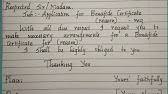 If you want to get the best experts to help for the essay writing can get the service with the professional writers. How To Write Bonafide Certificate Application Letter Writing In Cursive Youtube