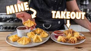 More images for how to make rangoons » Making Crab Rangoon Wontons At Home But Better Youtube