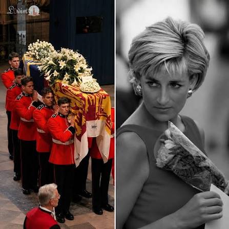 One of the lesser-known details of Princess Diana's funeral was the flag  that draped her coffin during the ceremonial procession through London.  Rather than the Royal Standard, Diana's coffin was covered with