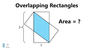 Overlapping Rectangles Puzzle Mathematics Geometry Math Geometry Love Math