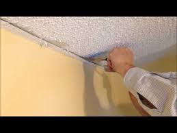 Give the wall about 15. How To Repair A Stucco Ceiling Crack And Re Attach Drywall Tape To Drywall Youtube