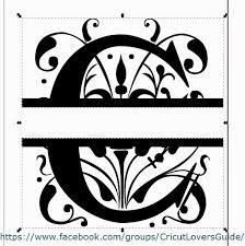 Download The Non Crafty Crafter Cricut Using Inkscape To Create A Split Letter Monogram Cricut Monogram Cricut Monogram Font Free Monogram Fonts