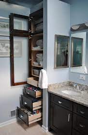 Discover these attractive and useful shelf ideas are perfect for any size space. Bathroom Shelving Minimalist Small Bathrooms Small Bathroom Remodel Build A Closet