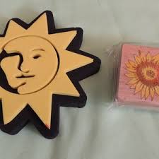 Lot of 9 Mixed Occasion Rubber Stamps/large and Small/sports/xmas