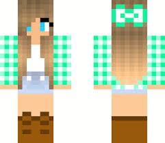 Playing minecraft, everyone wants to show their personality. Cute Girl Skindex Minecraft Skin