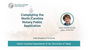 In other words, a notary may consider notarizing any document presented as long the situation will meet the points listed below. North Carolina Secretary Of State Notary Become A Notary
