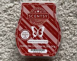 Scentsy warmer with a variety of wax bars