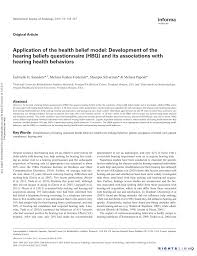 Schematic Representation Of The Health Belief Model Download Scientific Diagram