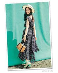 新木優子がお手本 女子モテできる夏のロングワンピ 日本のファッションスタイル 日本のファッション パリシック