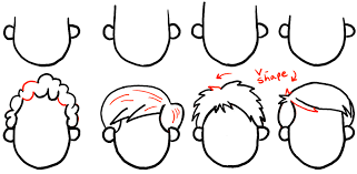 724x1024 drawing anime hair for male and female characters. How To Draw Boys And Mens Hair Styles For Cartoon Characters Drawing Tutorial How To Draw Step By Step Drawing Tutorials