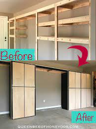 how to enclose storage shelves garage diy cabinets floating shelf 60 x 30