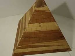 Start studying how to build a pyramid. Lg 13 Tall Handmade Wooden 4 Sided Pyramid Model Youtube