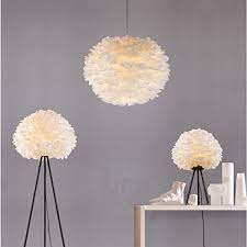 Oaklighting D 21 6 White Feather Globe Modern Chandelier Pendant Light Lamp Dining Room Haning Lighting A Chandelier Pendant Lights Modern Chandelier Lamp