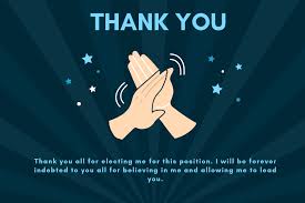 Thank You Messages After Winning Election Thanks once again for creating those benchmarks. thank you messages after winning election
