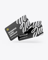 Undeniably business cards are still a convenient and formal way of business introduction. Kraft Business Cards Mockup In Stationery Mockups On Yellow Images Object Mockups