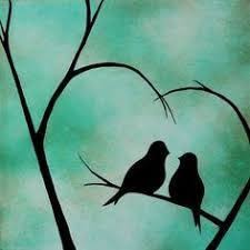 Image Result For Easy Acrylic Painting Ideas For Beginners On Canvas Bird Paintings On Canvas Love Birds Painting Painting