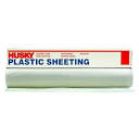 HUSKY 12 ft. x 100 ft. Clear 4 mil Plastic Sheeting CF0412C - The ...