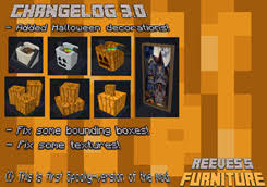 Mr_crayfish's furniture mod adds more than 80 pieces of furniture to minecraft that can be used to decorate your home and garden. Reeves S Furniture Mod Hal Mods Minecraft Curseforge