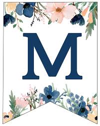 ✓ free for commercial use ✓ high quality images. Blue Pink Floral Banner Letters Free Printable Paper Trail Design