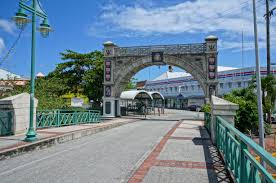 It is roughly triangular in shape. Bridgetown Wikipedia
