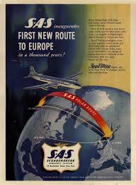 Sas Polar Route Vintage Airline Ads Vintage Airlines Vintage Airline Posters