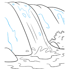 Choose any of 4 images and try to draw it. How To Draw A Waterfall Really Easy Drawing Tutorial