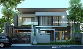 Rumah Mewah 2 Lantai Kolam Renang Desain Fasad Rumah Modern Minimalis Berdiri Diatas Lahan Berbentuk Trapesium Rumah Mewah Desain Rumah Modern Desain Rumah