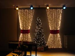 Packed Christmas Christmas Stage Design Church Christmas Decorations Christmas Stage