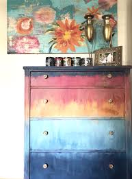 Boho Vintage Tie Dye Dresser Painted Furniture Diy Home Decor Diy Painting