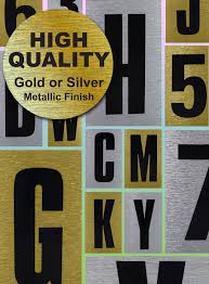 Maybe you would like to learn more about one of these? Gold Silver Letters Number Stickers
