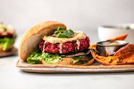 The Best Vegan Beet Burgers Wholesome Hearty From My Bowl Recipe In 2020 Beet Burger Vegan Beet Burger Meatless Burgers