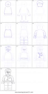 How To Draw Postman From Ninjago Printable Drawing Sheet By Drawingtutorials101 Com Drawing Sheet Lego Drawings