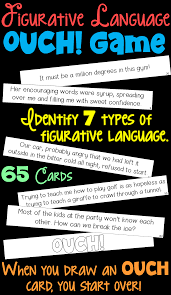 Figurative Language Game Figurative Language Figurative Language Review Teaching Figurative Language