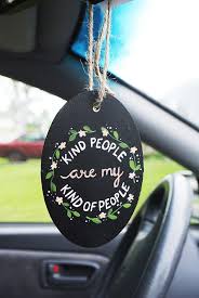 Kind People Car Mirror Plaque Rearview Mirror Car Accessory Mirror Car Accessories Cute Car Accessories Car Rearview Mirror Accessories