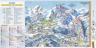 Pistenplan (pistenschema) la plagne in hoher auflösung, hoher qualität. Pistenplan Hirmentaz Les Haberes Offene Lifte Pisten Skipanorama