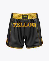 Download Shorts Mockup Front View In Apparel Mockups On Yellow Images Object Mockups