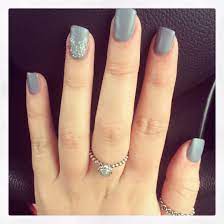 Matte Grey Acrylic Nails Grey Acrylic Nails Homecoming Nails Nails