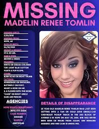 Missing: Madelin Renee Tomlin · 4.9M threads