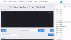 Free Online Tsv To Xml Converter In 2020 Free Online Tools Online Tools Free Online