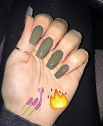 Dark brown is the new black — and even chicer, at that virtual sets provide certain functions that green and blue screens may lack, such as providing realistic colors and reflections on metallic surfaces. Olive Green Acrylicnails Nails Did In 2019 Gel Nails Nails Acrylic Nails Nail Art Designs