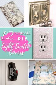 Decorative switch plates are not items widely used despite their endless design possibilities but the gallery below will point out why in certain interiors these are valuable items, able to make a discrete change in the interior design. 12 Adorable And Easy Diy Light Switch Covers With Tutorials Light Switch Covers Diy Decorative Light Switch Covers Outlet Covers Diy