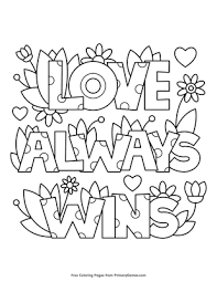 I have a dream coloring page Love Always Wins Coloring Page Free Printable Pdf From Primarygames
