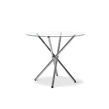 Vasagle round side table, glass end table with metal frame, small coffee accent table sicotas round dining table, modern kitchen table for dining room clear tempered glass free shipping. Dining Tables Freedom Grays