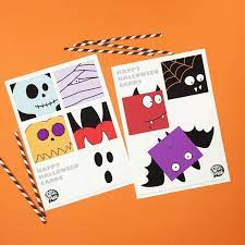 Check spelling or type a new query. Free Printable Halloween Fun Cards With Coloring Option