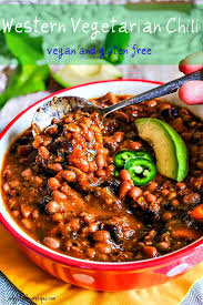 Western Vegetarian Chili Recipe Only Gluten Free Recipes Recipe Vegetarian Chili Recipe Vegetarian Chili Clean Eating Recipes